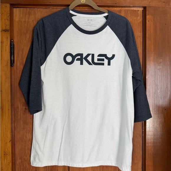 Oakley Other - Oakley Men's White and Dark Gray Raglan Tee